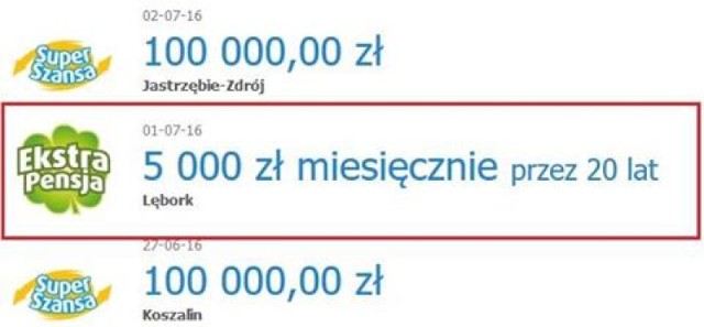 Ktoś w Lęborku będzie dostawał 5000 zł przez 20 lat!