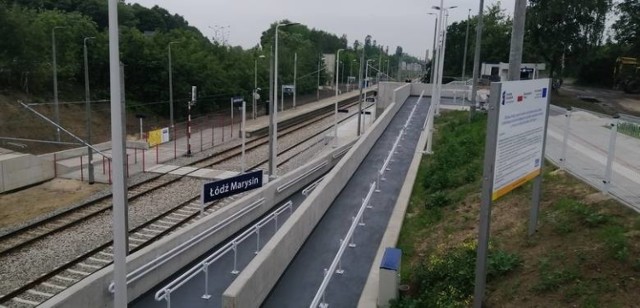 Na przystanku Łódź Marysin powstała mijanka i nowy peron oraz windy.