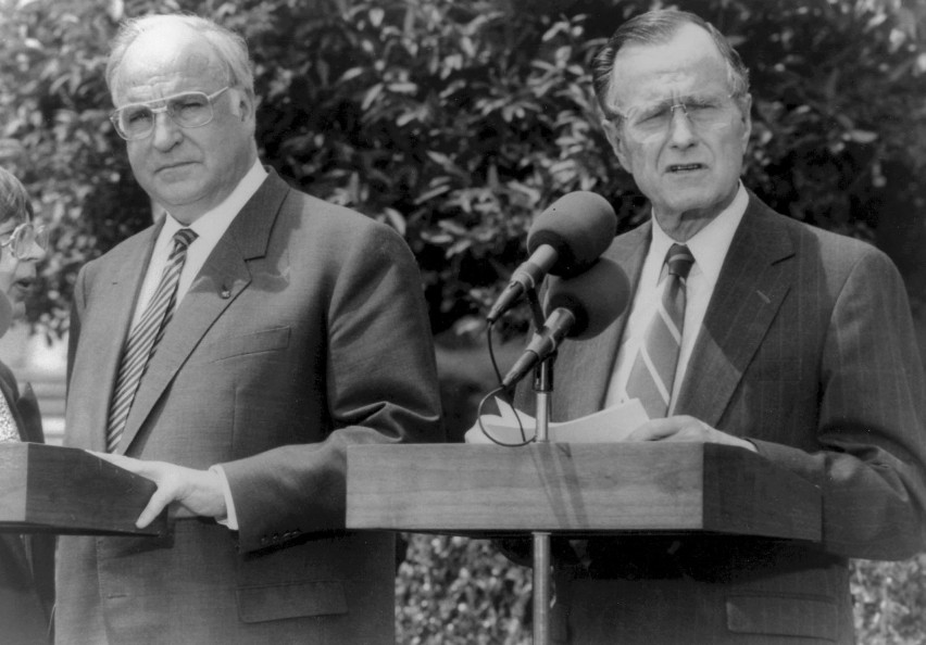Helmut Kohl i George Bush
