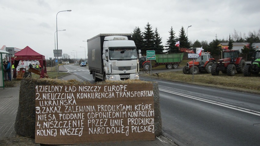 Trzeci dzień protestów rolników w Chojnicach