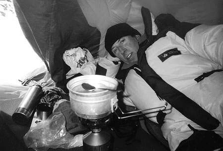 Krzysztof Liszewski podczas poprzedniej wyprawy na Mount Everest
Fot. archiwum rodzinne himalaisty