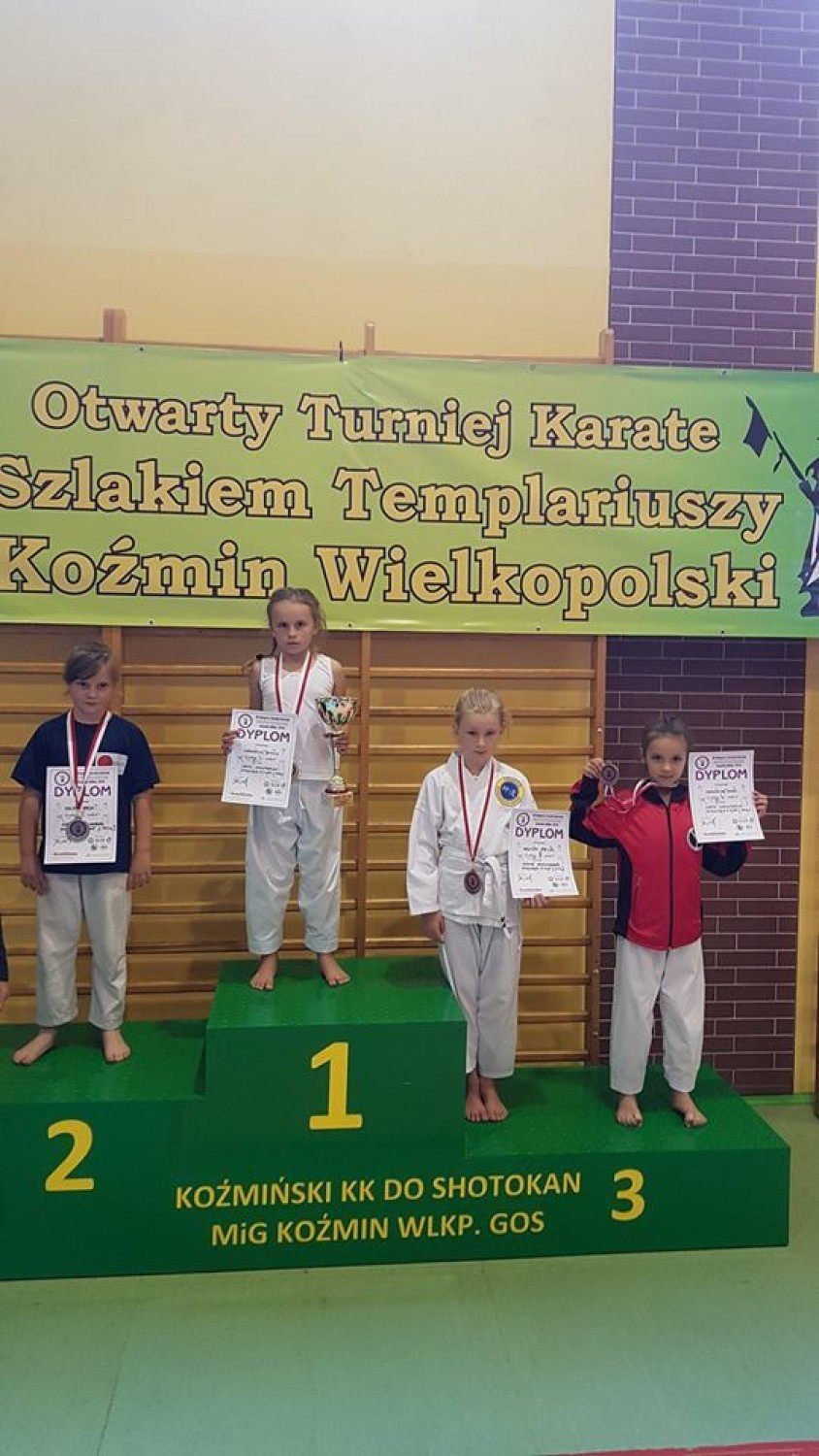 Pleszewscy karatecy na VI Otwartym Turnieju Karate "Szlakiem Templariuszy" w Koźminie Wielkopolskim    