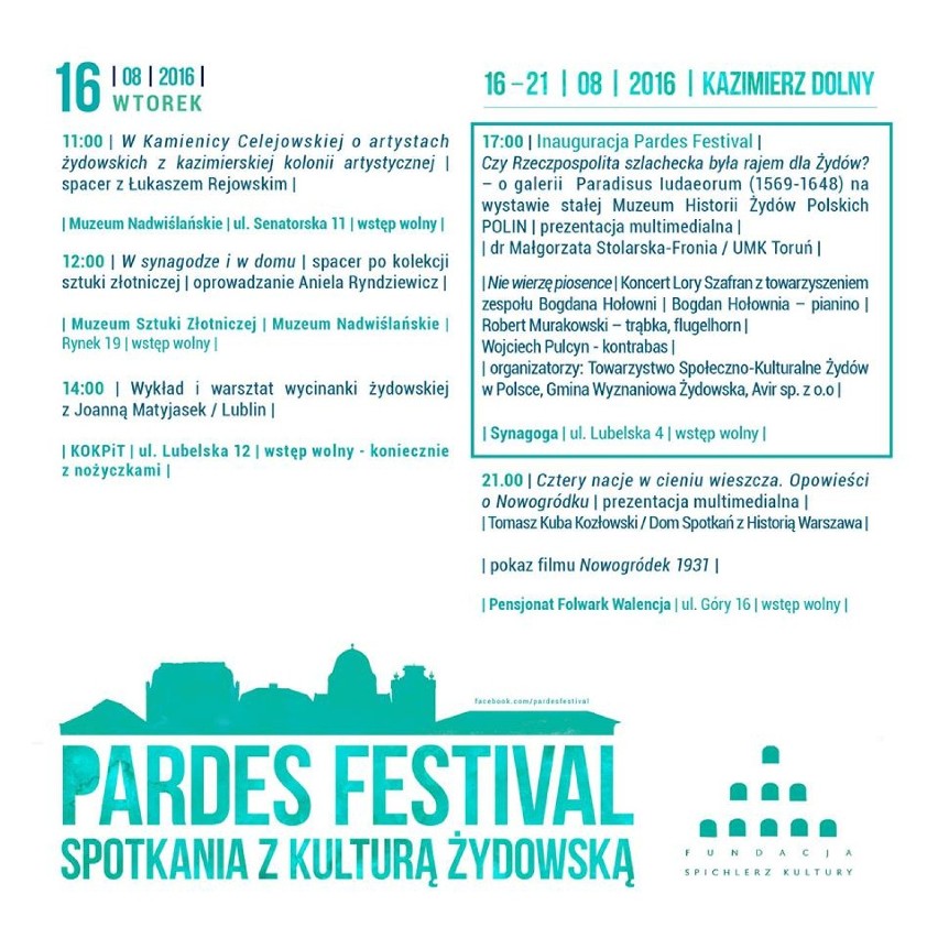 Festiwal Pardes rozpoczął się we wtorek 16 sierpnia, i...