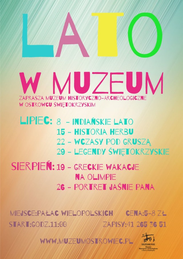 Program akcji Lato w muzeum.