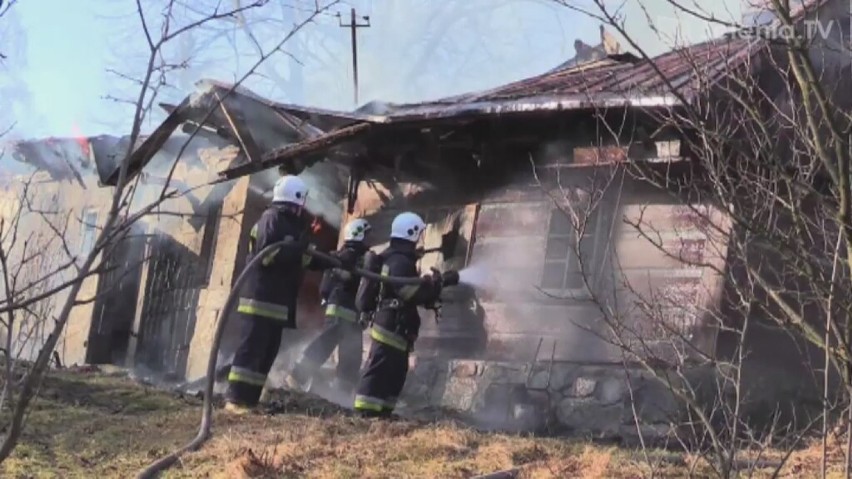 W miejscowości Borowice doszczętnie spłonął dom