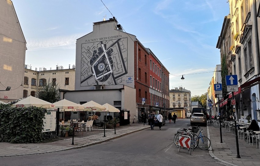 Nowy mural na placu Nowym na Kazimierzu