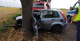 Kolejny groźny wypadek w gminie Dobrzyca. Do poszkodowanego przyleciał helikopter Lotniczego Pogotowia Ratunkowego