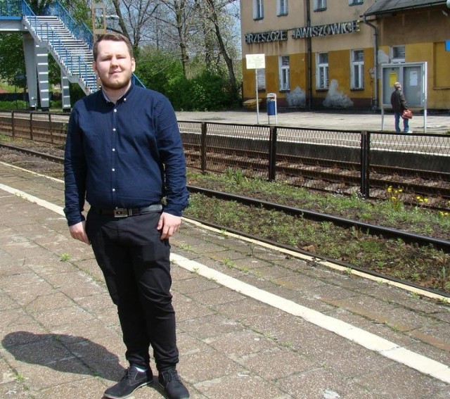 Dawid Szczepański, prezes Stowarzyszenia "BRZOST" w Brzeszczach