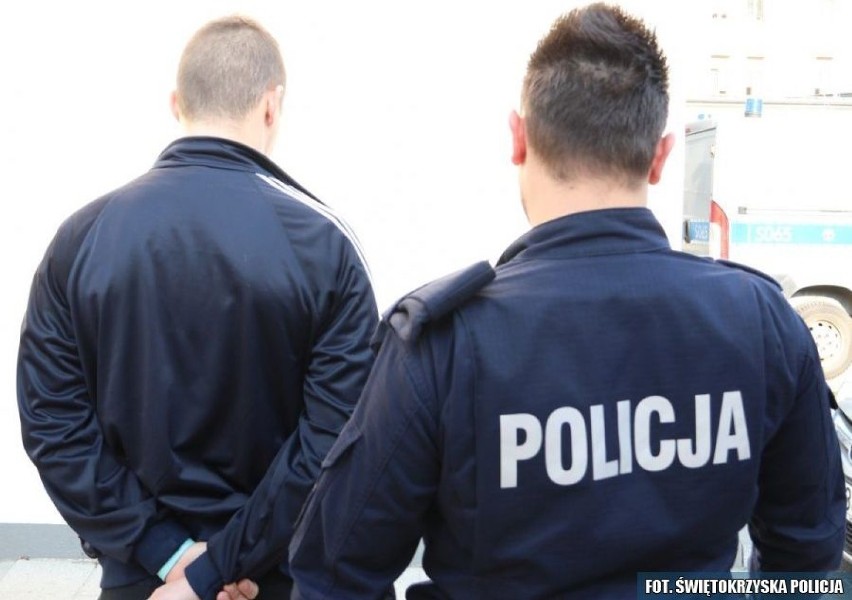Seria kradzieży kosmetyków i dwa oszustwa. Policjanci z Kielc zatrzymali podejrzanego. Wypatrzył go komendant!