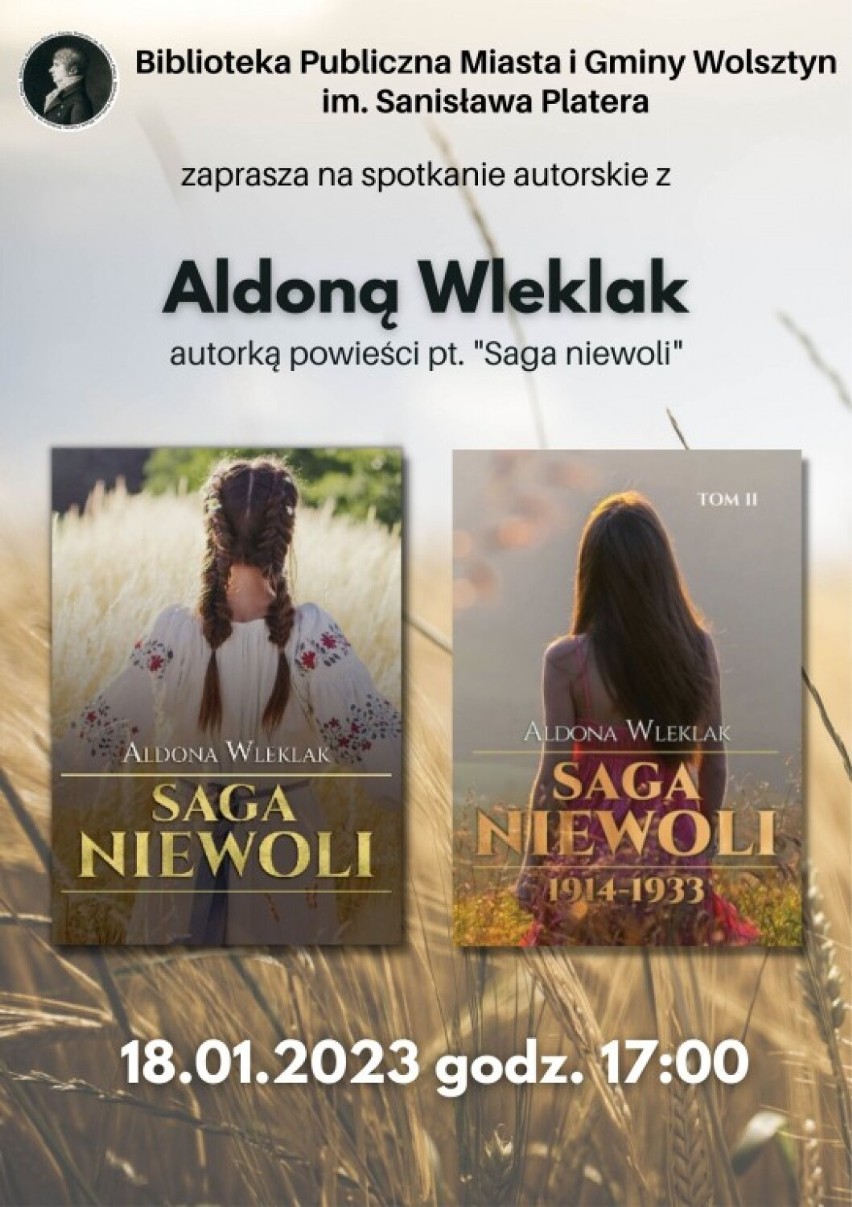Spotkanie autorskie z Aldoną Wleklak w wolsztyńskiej bibliotece