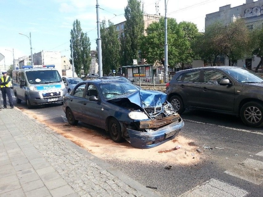 Wypadek na ul. Zachodniej w Łodzi