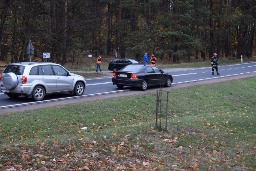 Człuchów - Rychnowy. Zderzenie trzech samochodów. Na szczęście bez ofiar