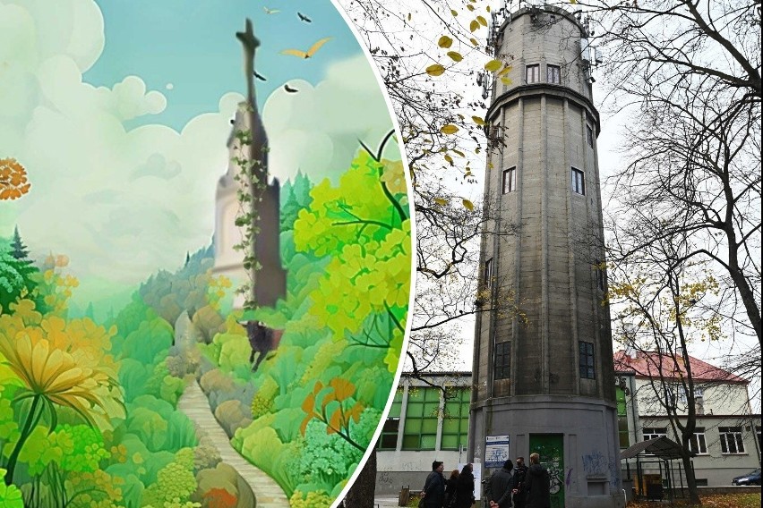 Wieża ciśnień w Sandomierzu zmieni swój wygląd z szarej i...