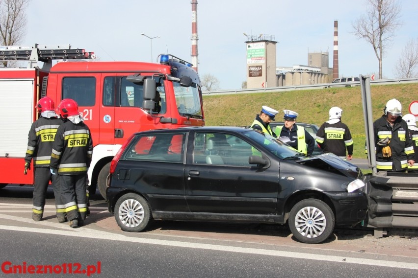 Wypadek na Trasie Zjazdu Gnieźnieńskiego [FOTO]