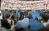 &quot;Modraszek Kolektyw&quot;: protest w obronie Zakrzówka przed Urzędem Miasta Krakowa [ZDJĘCIA, VIDEO]