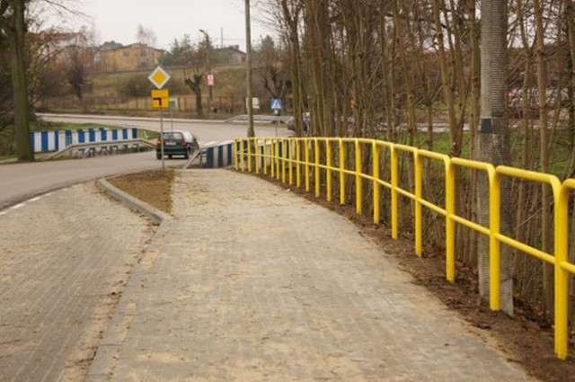 Fragment ścieżki rowerowej z Brodnicy do Zbiczna