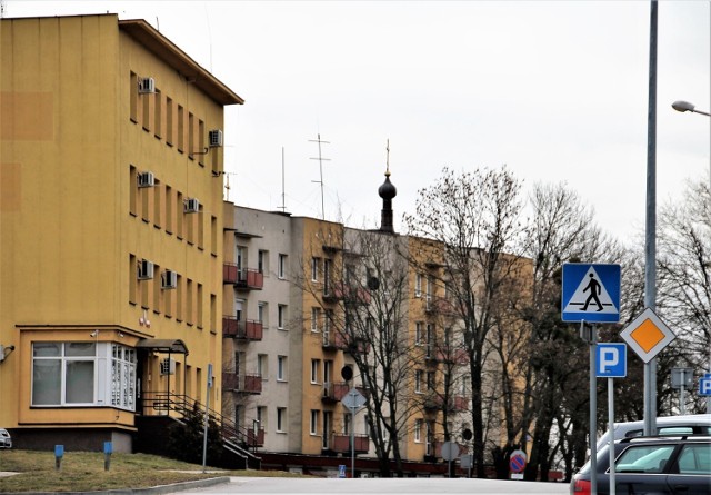 Budynki w centrum Hrubieszowa