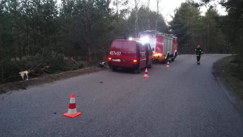 Wypadek na trasie Wdzydze Tucholskie-Borsk. Nie żyje motocyklista