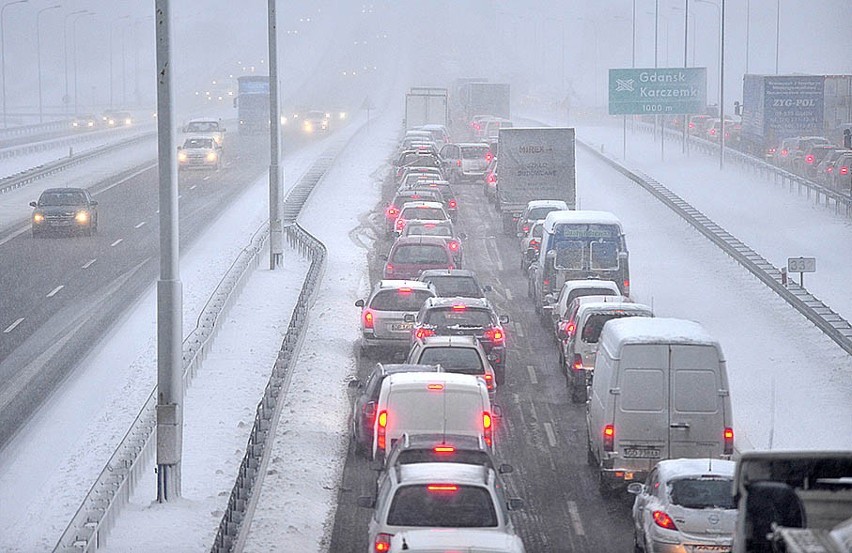 Tak wygląda w piątek, 6 12 2013 r. obwodnica Trójmiasta