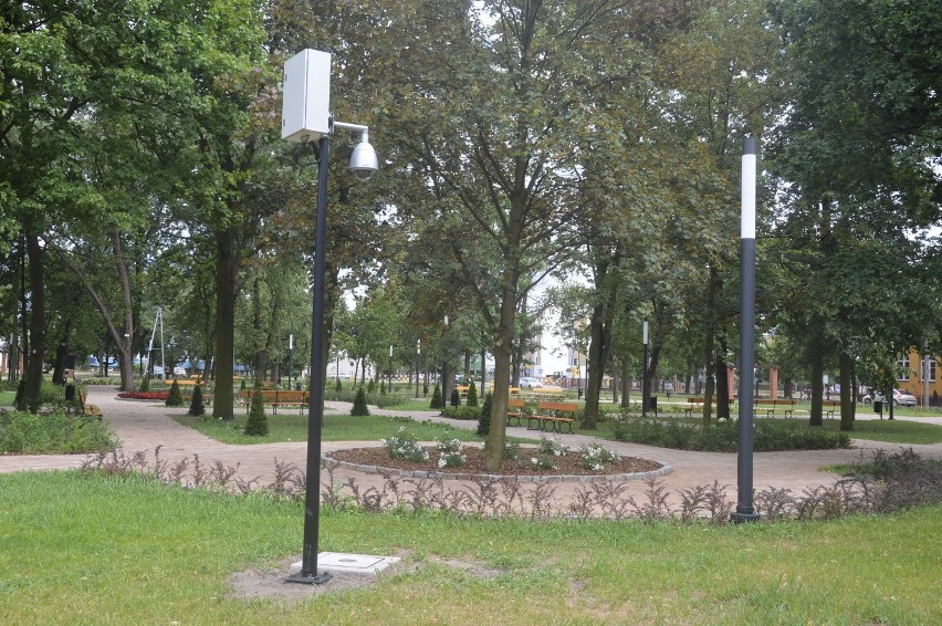 Park Mickiewicza w Łowiczu jest strzeżony przez kamery