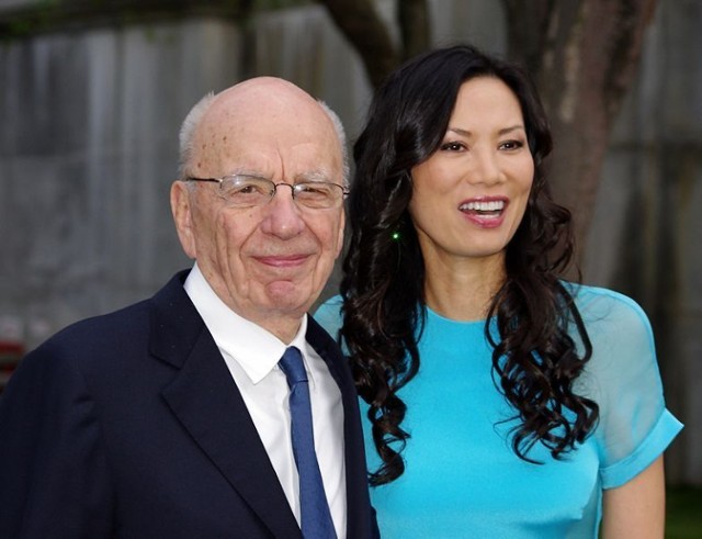 80-letni Rupert Murdoch i młodsza od niego o 38 lat żona Wendi