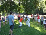 Trening capoeiry w parku Sienkiewicza
