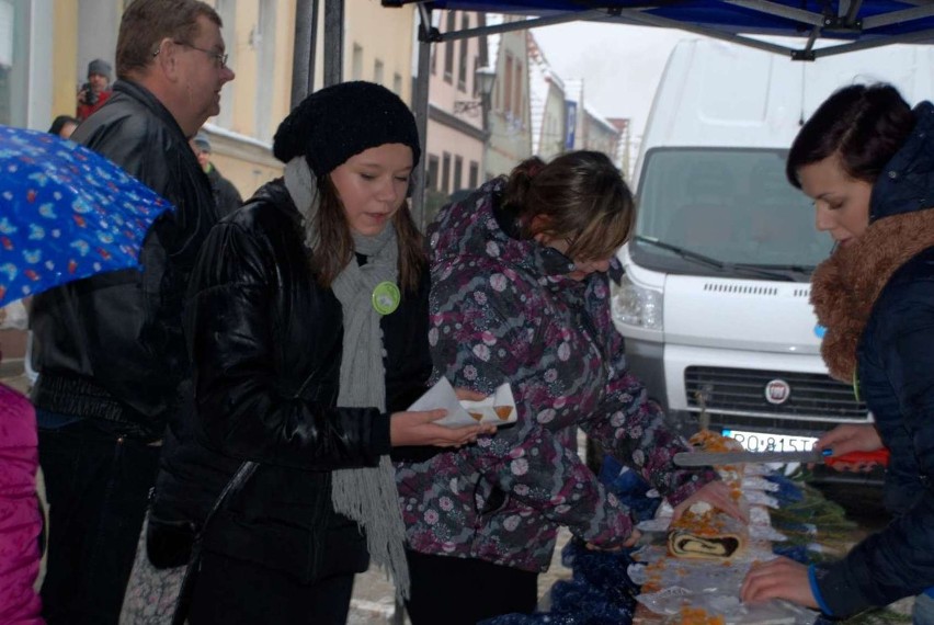 Na międzychodzkim rynku spotkaliśmy Gwiazdora!