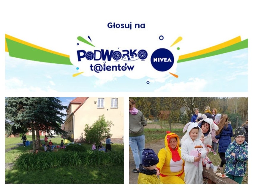 WSCHOWA. Dwie miejscowości Lgiń oraz Jędrzychowice walczą o wybudowanie podwórka Nivea. Głosujcie! [ZDJĘCIA] 
