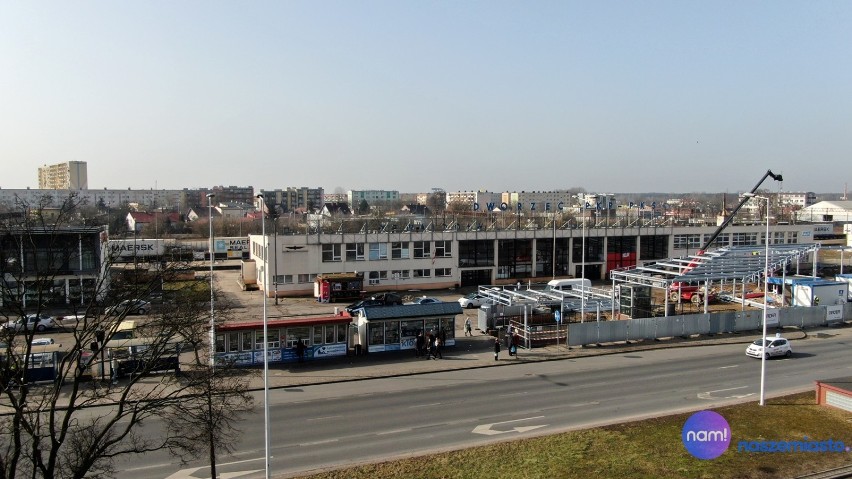 Budowa węzła przesiadkowego na ulicy Okrzei we Włocławku