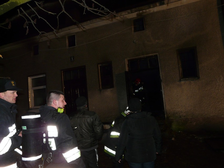 Pożar domu w Białej Rawskiej [FOTO]