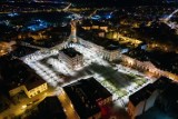 Zrewitalizowany rynek w Jarosławiu z lotu ptaka. Zobacz, jak się prezentuje