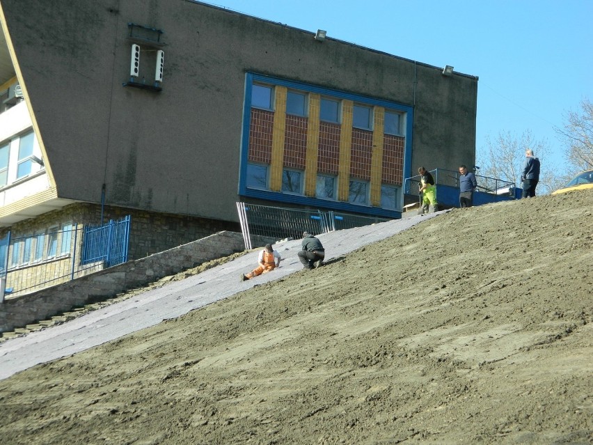 Prace na stadionie im. Pawła Waloszka