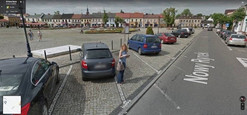 Łowicz. Nowy Rynek i okolice w kamerach Google Street View. Jesteście na zdjęciach?