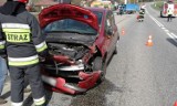 Wypadek na DK 75 w Tęgoborzy. Zderzyły się trzy samochody [ZDJĘCIA]