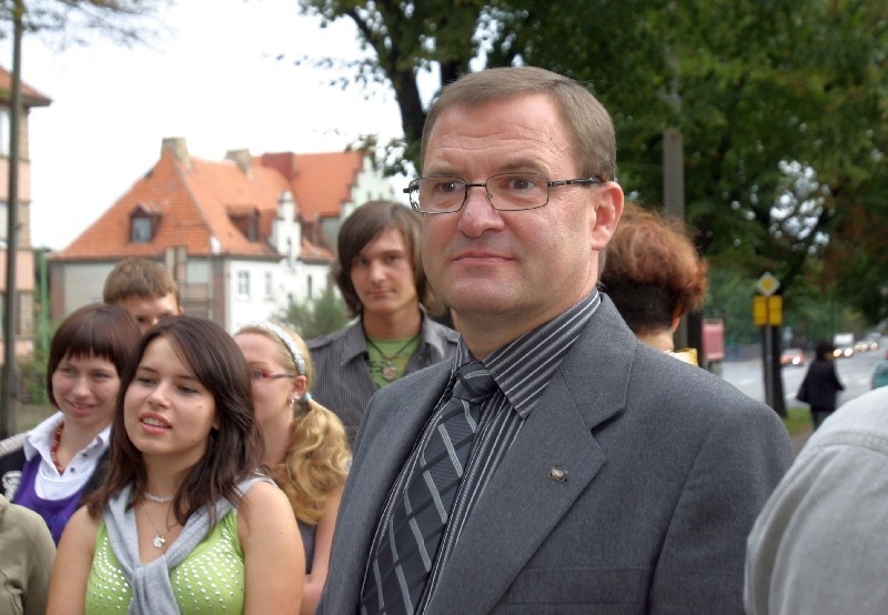 Andrzej Boczoń, dyrektor ZSTiO w Legnicy