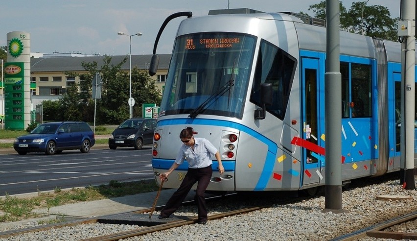 Wrocław: Nie działa zwrotnica na trasie Tramwaju Plus