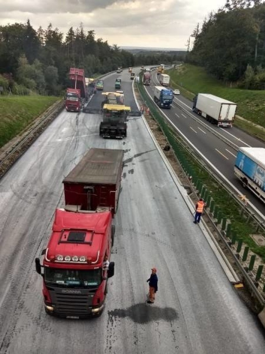 Opolski oddział GDDKiA systematycznie remontuje autostradę...
