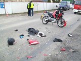 Wypadek motocyklisty w Słupcy. Mężczyzna zmarł w szpitalu