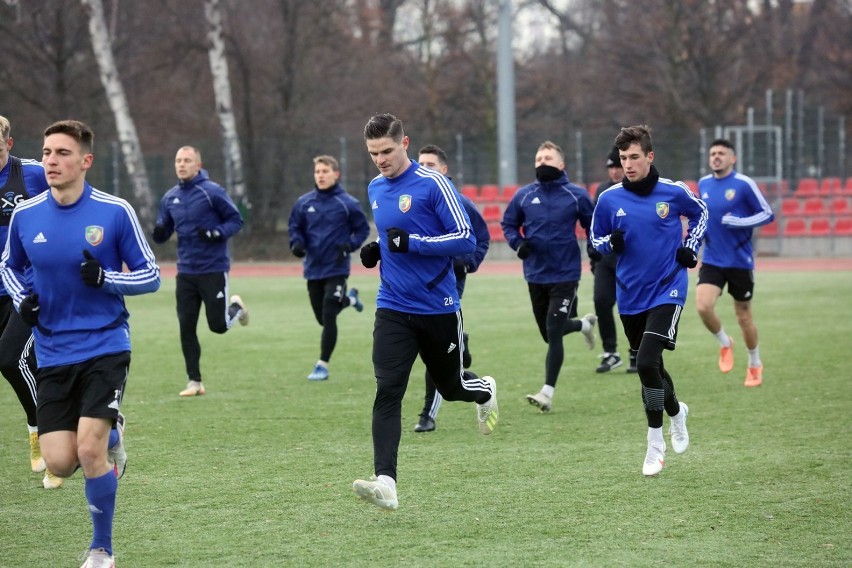 Pierwszy trening piłkarzy Miedzi Legnica