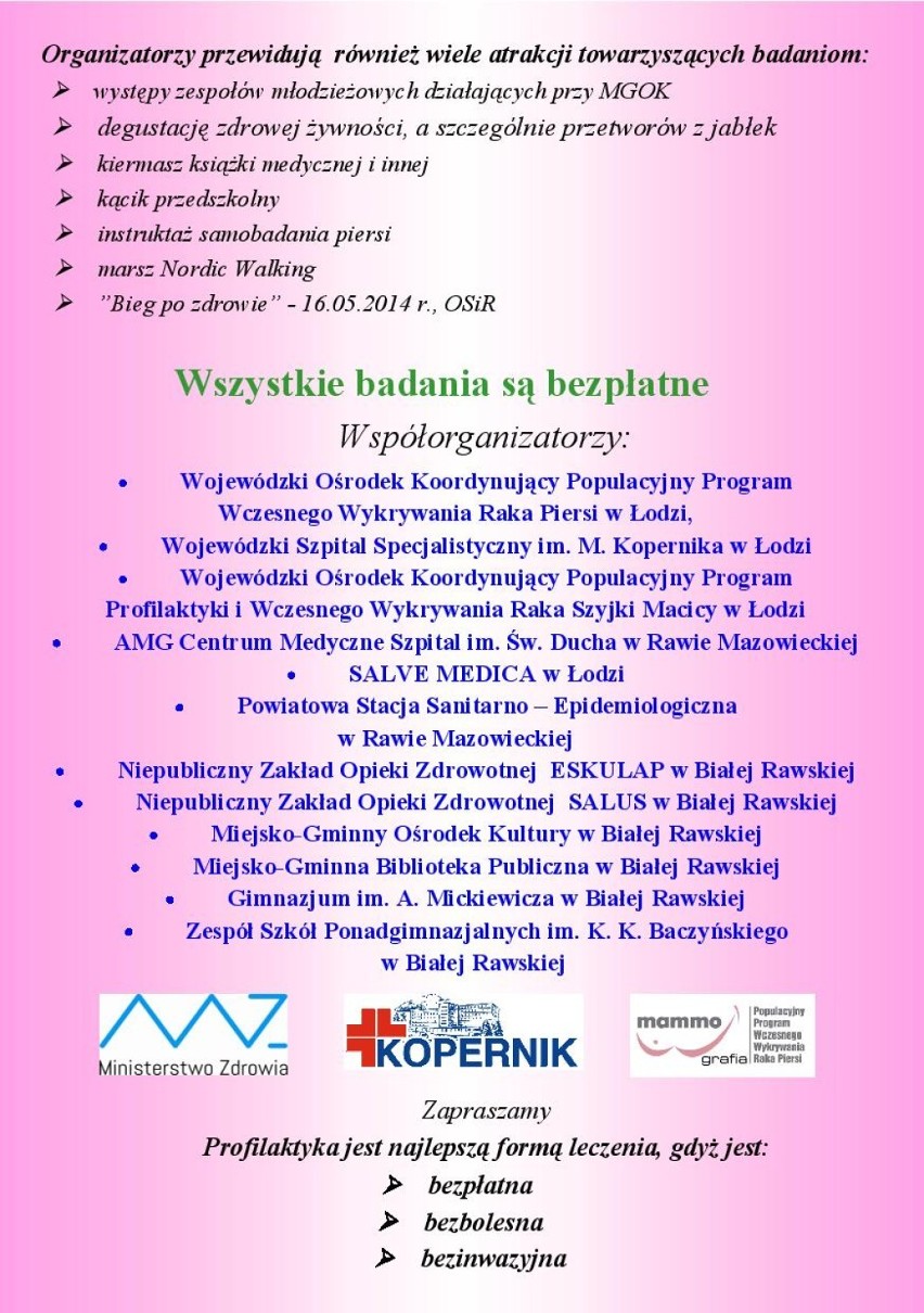 III Bialski Dzień Profilaktyki - niedziela, 18 maja 2014