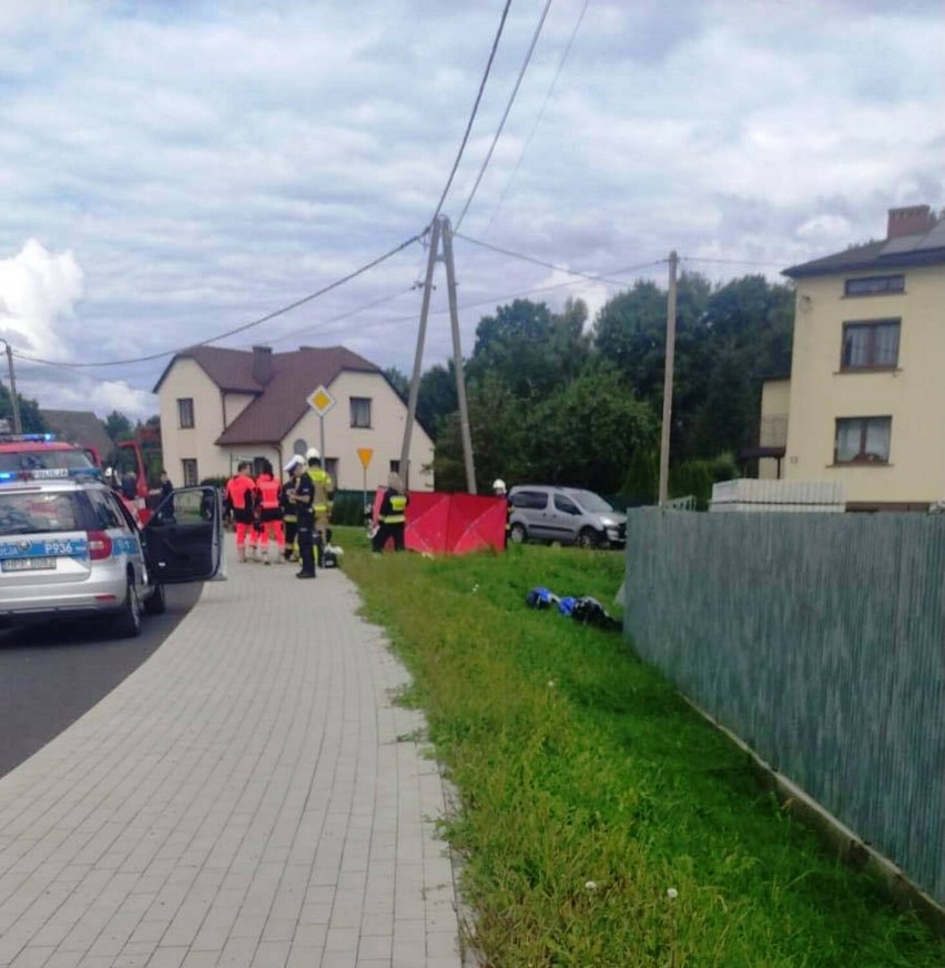 Do wypadku doszło na ul. Krakowskiej w Hecznarowicach