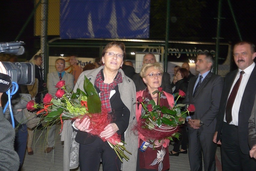 Minister Ewa Kopacz w środę wieczorem odwiedziła Tomaszów