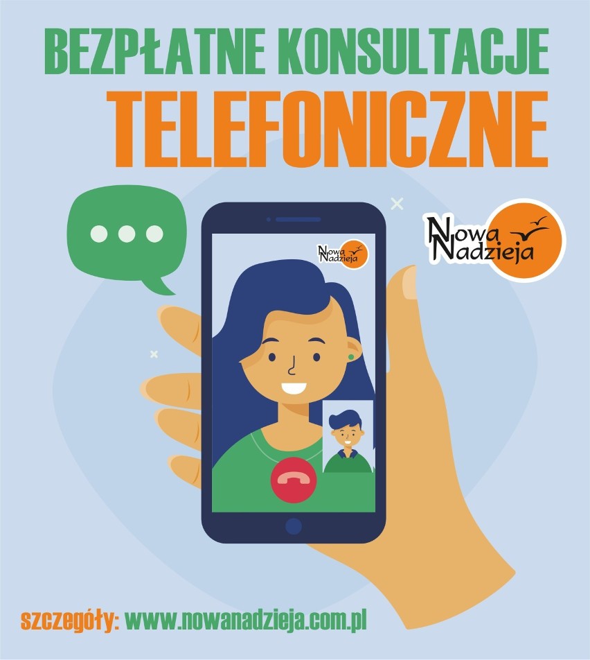 Fundacja "Nowa Nadzieja" uruchamia bezpłatne konsultacje przez telefon