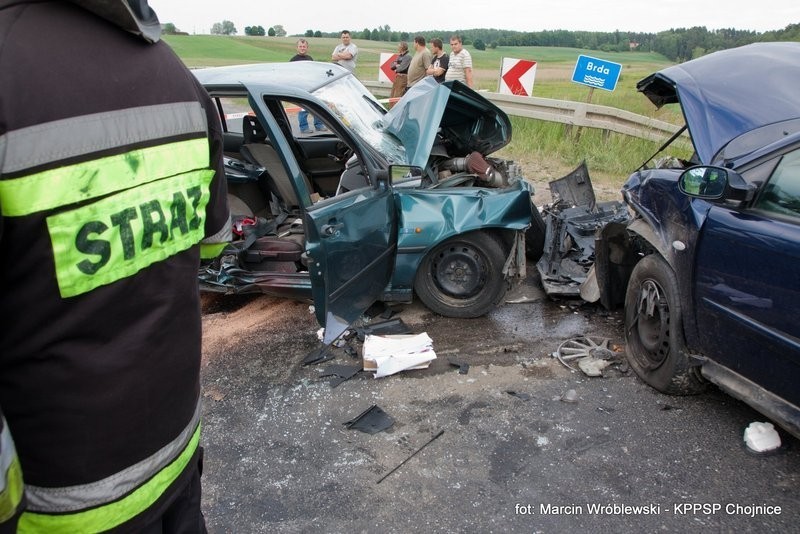 KPPSP Chojnice: Wypadek w Ciecholewach - jedna osoba poszkodowana [ZDJĘCIA]