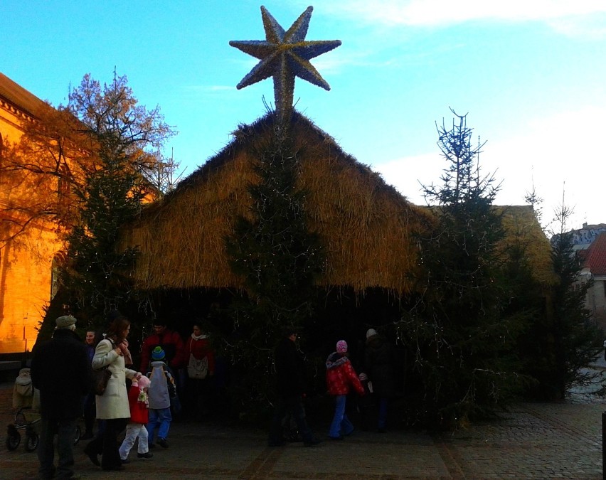 Szopka bożonarodzeniowa na Nowym Rynku w Toruniu