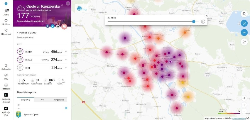 Bardzo zła jakość powietrza w Opolu