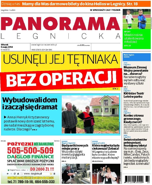 Panorama Legnicka w kioskach, a w niej...