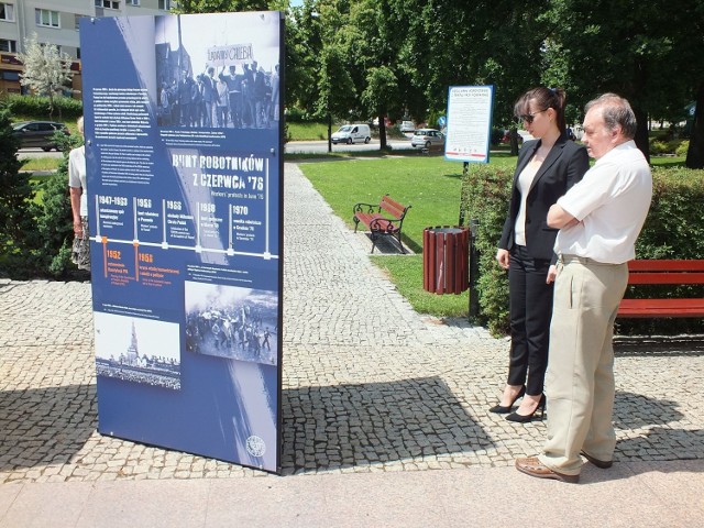 Na wystawie na skwerze imienia Zdzisława Rachtana „Halnego” w Starachowicach, „TU rodziła się opozycja. Między Czerwcem ’76 a Sierpniem ’80”