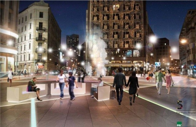 Plac Pięciu Rogów będzie warszawskim Times Square? Trwają konsultacje w sprawie zmian [WIZUALIZACJE]