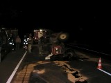 Oleśnica: Przewrócony ciągnik rolniczy utrudnił ruch na drodze K11